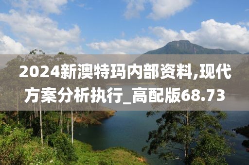 2024新澳特瑪內(nèi)部資料,現(xiàn)代方案分析執(zhí)行_高配版68.73
