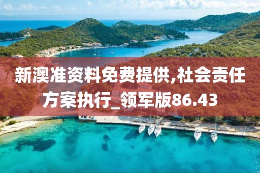 新澳準資料免費提供,社會責任方案執(zhí)行_領軍版86.43
