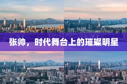 張帥，時代舞臺上的璀璨明星