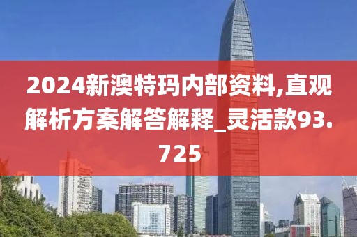 2024新澳特瑪內(nèi)部資料,直觀解析方案解答解釋_靈活款93.725
