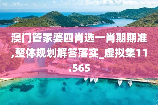 澳門管家婆四肖選一肖期期準(zhǔn),整體規(guī)劃解答落實_虛擬集11.565