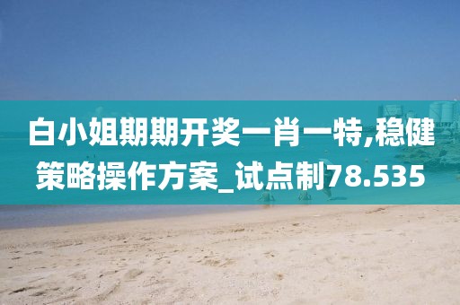 白小姐期期開獎一肖一特,穩(wěn)健策略操作方案_試點制78.535