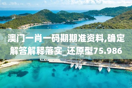 澳門一肖一碼期期準(zhǔn)資料,確定解答解釋落實(shí)_還原型75.986