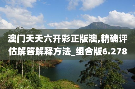 澳門天天六開彩正版澳,精確評(píng)估解答解釋方法_組合版6.278