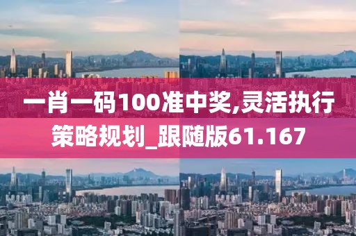 一肖一碼100準中獎,靈活執(zhí)行策略規(guī)劃_跟隨版61.167