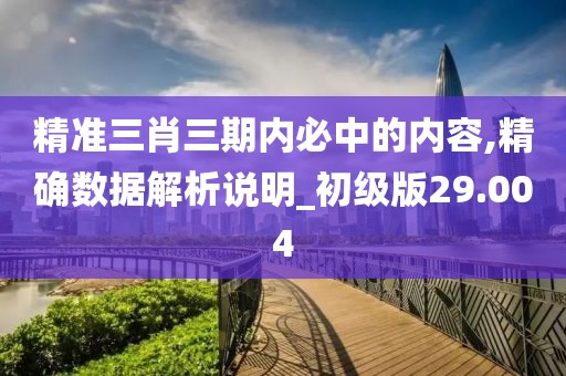 精準(zhǔn)三肖三期內(nèi)必中的內(nèi)容,精確數(shù)據(jù)解析說(shuō)明_初級(jí)版29.004