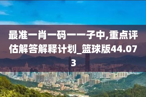 最準(zhǔn)一肖一碼一一子中,重點(diǎn)評估解答解釋計(jì)劃_籃球版44.073