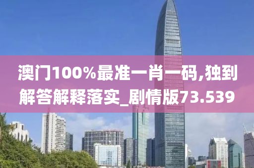 澳門100%最準一肖一碼,獨到解答解釋落實_劇情版73.539