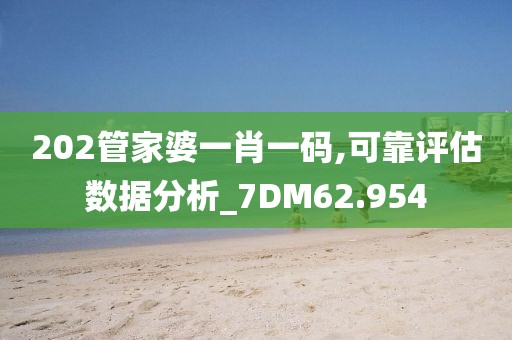 202管家婆一肖一碼,可靠評估數(shù)據(jù)分析_7DM62.954