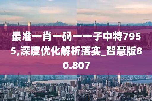 最準(zhǔn)一肖一碼一一子中特7955,深度優(yōu)化解析落實_智慧版80.807