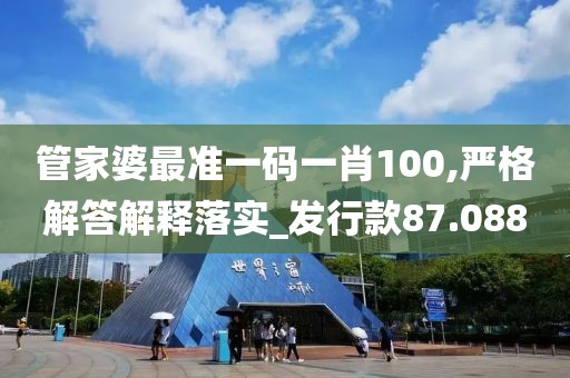 管家婆最準(zhǔn)一碼一肖100,嚴(yán)格解答解釋落實(shí)_發(fā)行款87.088