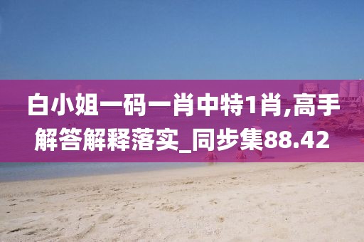 白小姐一碼一肖中特1肖,高手解答解釋落實_同步集88.42