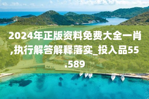 2024年正版資料免費(fèi)大全一肖,執(zhí)行解答解釋落實(shí)_投入品55.589