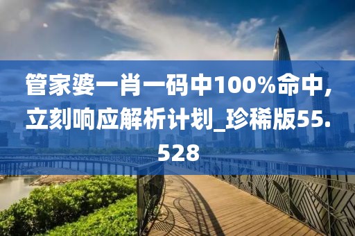 管家婆一肖一碼中100%命中,立刻響應(yīng)解析計劃_珍稀版55.528