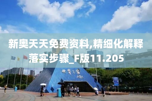 新奧天天免費資料,精細化解釋落實步驟_F版11.205