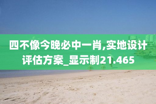 四不像今晚必中一肖,實(shí)地設(shè)計(jì)評估方案_顯示制21.465