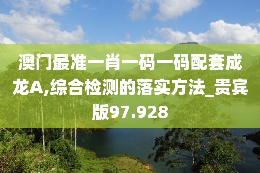 澳門最準一肖一碼一碼配套成龍A,綜合檢測的落實方法_貴賓版97.928
