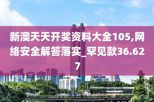 新澳天天開獎資料大全105,網(wǎng)絡安全解答落實_罕見款36.627