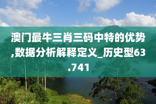 澳門最牛三肖三碼中特的優(yōu)勢(shì),數(shù)據(jù)分析解釋定義_歷史型63.741
