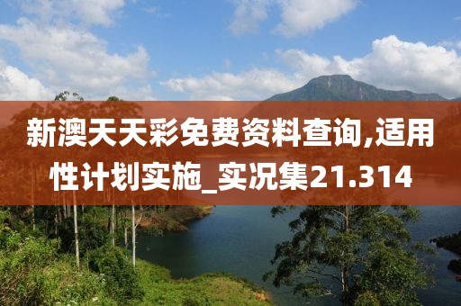 新澳天天彩免費(fèi)資料查詢,適用性計(jì)劃實(shí)施_實(shí)況集21.314