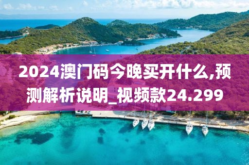 2024澳門(mén)碼今晚買(mǎi)開(kāi)什么,預(yù)測(cè)解析說(shuō)明_視頻款24.299
