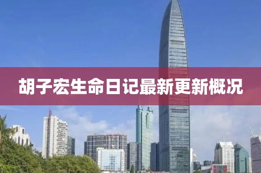胡子宏生命日記最新更新概況