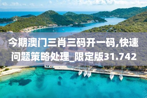 今期澳門三肖三碼開一碼,快速問(wèn)題策略處理_限定版31.742