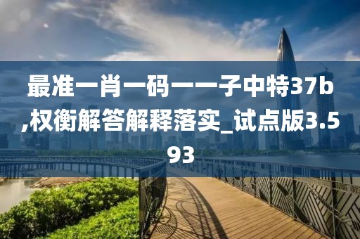 最準(zhǔn)一肖一碼一一子中特37b,權(quán)衡解答解釋落實(shí)_試點(diǎn)版3.593