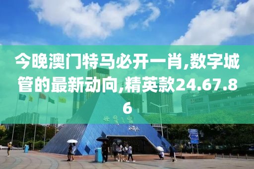 今晚澳門特馬必開一肖,數(shù)字城管的最新動向,精英款24.67.86