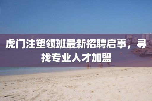 虎門(mén)注塑領(lǐng)班最新招聘啟事，尋找專(zhuān)業(yè)人才加盟
