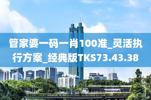 管家婆一碼一肖100準(zhǔn)_靈活執(zhí)行方案_經(jīng)典版TKS73.43.38
