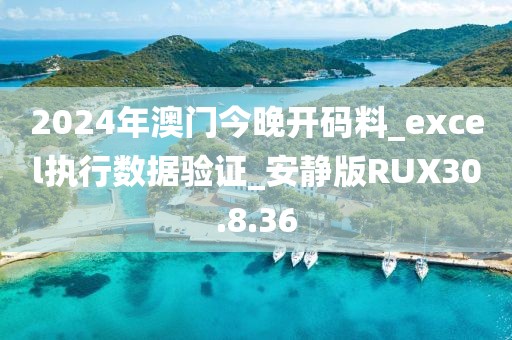 2024年澳門今晚開碼料_excel執(zhí)行數(shù)據(jù)驗(yàn)證_安靜版RUX30.8.36