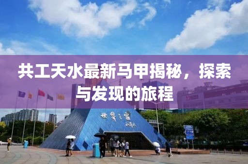 共工天水最新馬甲揭秘，探索與發(fā)現(xiàn)的旅程