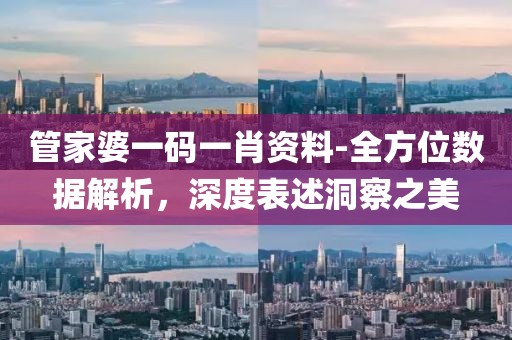 管家婆一碼一肖資料-全方位數(shù)據(jù)解析，深度表述洞察之美