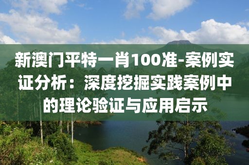 新澳門平特一肖100準-案例實證分析：深度挖掘?qū)嵺`案例中的理論驗證與應(yīng)用啟示