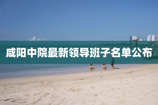 咸陽中院最新領(lǐng)導(dǎo)班子名單公布