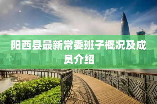 陽(yáng)西縣最新常委班子概況及成員介紹