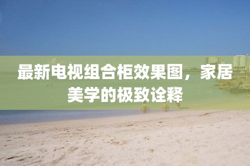 最新電視組合柜效果圖，家居美學(xué)的極致詮釋