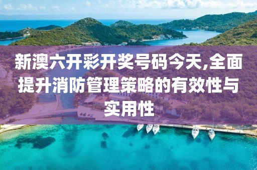 新澳六開彩開獎(jiǎng)號(hào)碼今天,全面提升消防管理策略的有效性與實(shí)用性