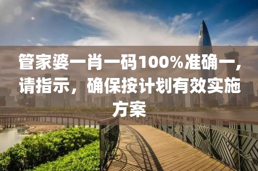 管家婆一肖一碼100%準(zhǔn)確一,請(qǐng)指示，確保按計(jì)劃有效實(shí)施方案