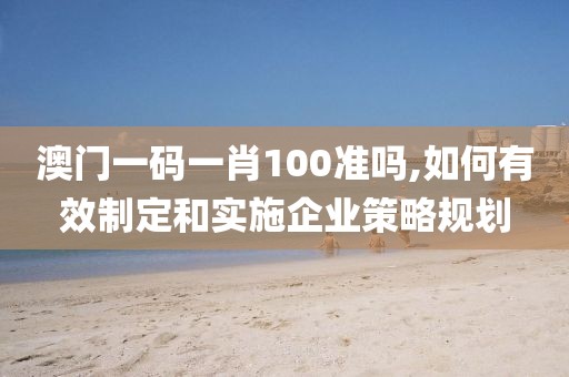 澳門一碼一肖100準(zhǔn)嗎,如何有效制定和實施企業(yè)策略規(guī)劃