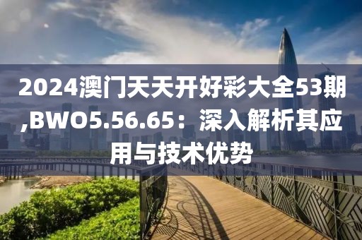 2024澳門天天開好彩大全53期,BWO5.56.65：深入解析其應(yīng)用與技術(shù)優(yōu)勢(shì)