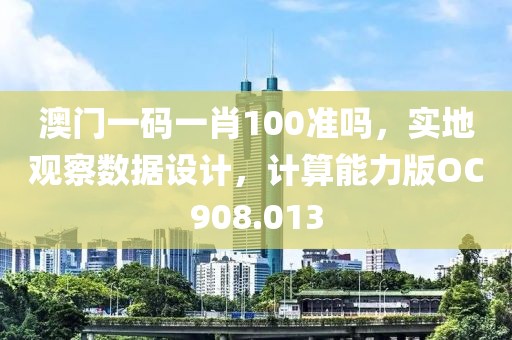 澳門一碼一肖100準嗎，實地觀察數(shù)據(jù)設計，計算能力版OC908.013