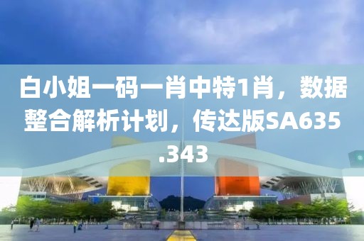 白小姐一碼一肖中特1肖，數(shù)據(jù)整合解析計劃，傳達(dá)版SA635.343