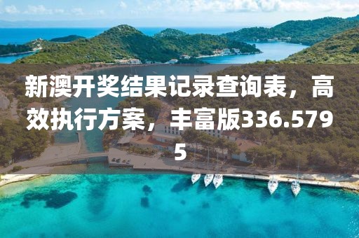 新澳開獎結果記錄查詢表，高效執(zhí)行方案，豐富版336.5795
