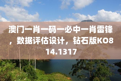 澳門一肖一碼一必中一肖雷鋒，數(shù)據(jù)評估設計，鉆石版KO814.1317
