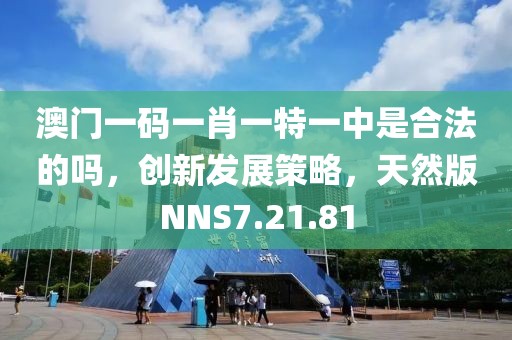 澳門一碼一肖一特一中是合法的嗎，創(chuàng)新發(fā)展策略，天然版NNS7.21.81