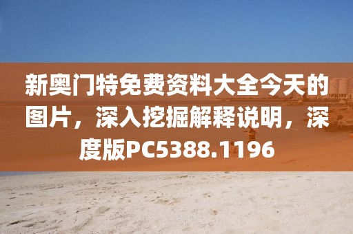 新奧門特免費(fèi)資料大全今天的圖片，深入挖掘解釋說(shuō)明，深度版PC5388.1196