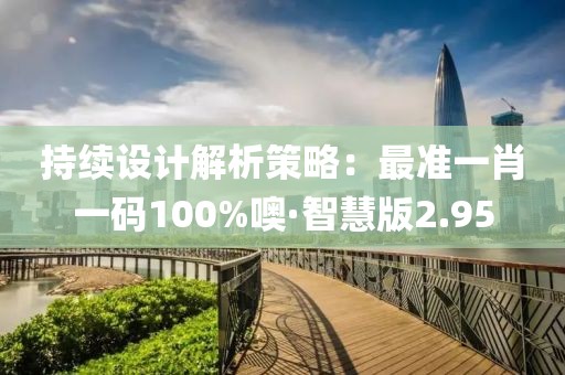 持續(xù)設(shè)計解析策略：最準(zhǔn)一肖一碼100%噢·智慧版2.95