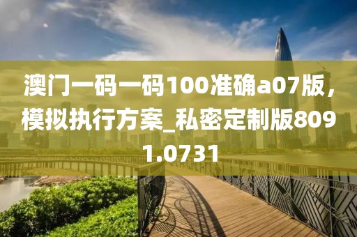 澳門(mén)一碼一碼100準(zhǔn)確a07版，模擬執(zhí)行方案_私密定制版8091.0731